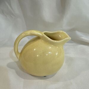 Vintage USA Pottery Small Yellow Jug Pitcher‎ or Creamer USA #1
